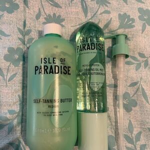 Isle of Paradise Self-Tanning Butter and Oil Mist - Mint Green